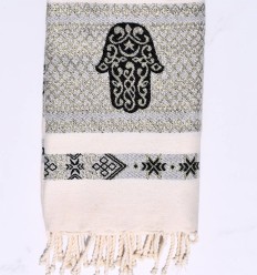 Fouta khomsa noire