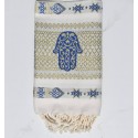 Fouta khomsa bleu