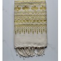 Fouta khomsa doré