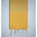 Mustard Yellow Gold Lurex Classic Fouta