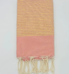 Altrosa Gold Lurex Klassische Fouta