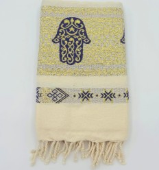 Fouta khomsa violet