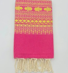 Fouta khomsa fuchsia