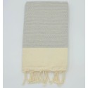 Fouta Pique-Pique gris - FOUTA TUNISIA