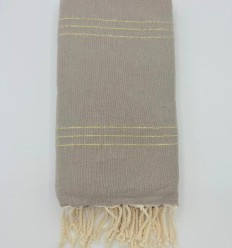 Jeté taupe avec lurex