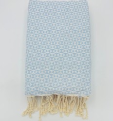 Jeté de canapé papillon bleu