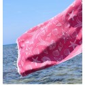 Fouta Étoile de mer rose fuchsia