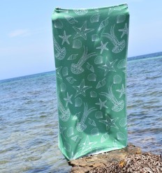 Fouta Étoile de mer vert