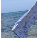 Fouta Étoile de mer bleu