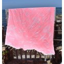 Fouta Étoile de mer rose fluo
