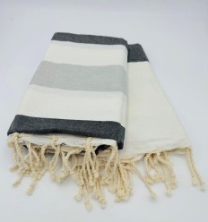 Fouta Monte Carlo gris anthracite 2