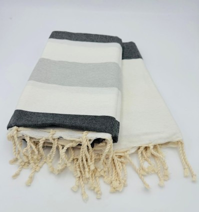 Fouta Monte Carlo gris anthracite
