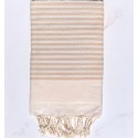 Fouta zèbre beige