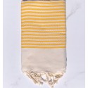 Dunkelgelbe Zebra Fouta