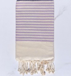 Fouta zèbre parme