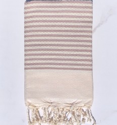Fouta Zebra Taupe