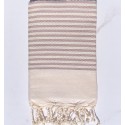 Taupe Zebra Fouta