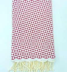 Fouta papillon bordeaux