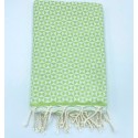 Fouta papillon vert printemps