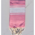 Fouta enfant rose clair - FOUTA TUNISIA