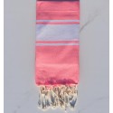Fouta enfant rose fluo