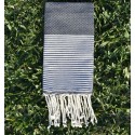 Fouta enfant gris foncé