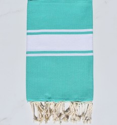 Fouta plate vert menthe