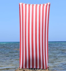 Fouta Alaska rouge