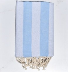 Fouta Alaska bleu pastel 2