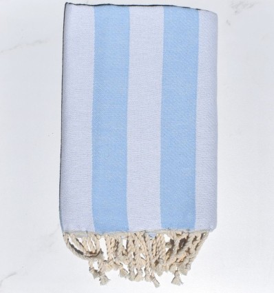 Fouta Alaska bleu pastel