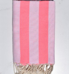 Fouta Alaska rose fluo 2