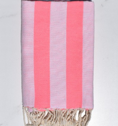 Fouta Alaska rose fluo