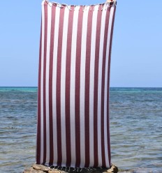 Fouta Alaska bordeaux