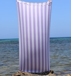 Fouta Alaska parme