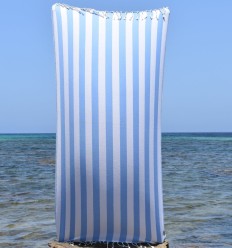 Fouta Alaska bleu roi