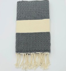 Fouta Diamant noire