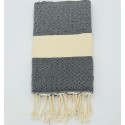 Fouta Diamant noire