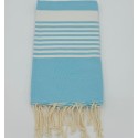 Fouta arthur bleu céruléen