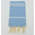 Fouta Mykonos bleu ciel