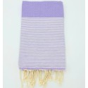 Fouta nid d'abeille parme