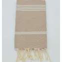 Fouta Mykonos beige foncé
