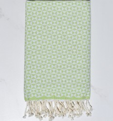 Fouta papillon vert printemps