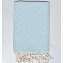 Fouta papillon vert d'eau