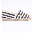 Espadrilles Rayées avec Motifs