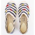 Espadrilles Rayées avec Motifs