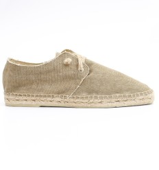 Espadrilles kaki à lacets