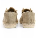 Espadrilles kaki à lacets