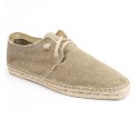 Espadrilles kaki à lacets