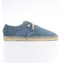 Espadrilles bleu denim avec lacets