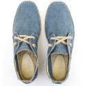 Espadrilles bleu denim avec lacets